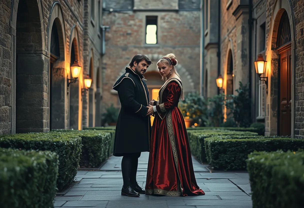 An 18th century styled romantic scene